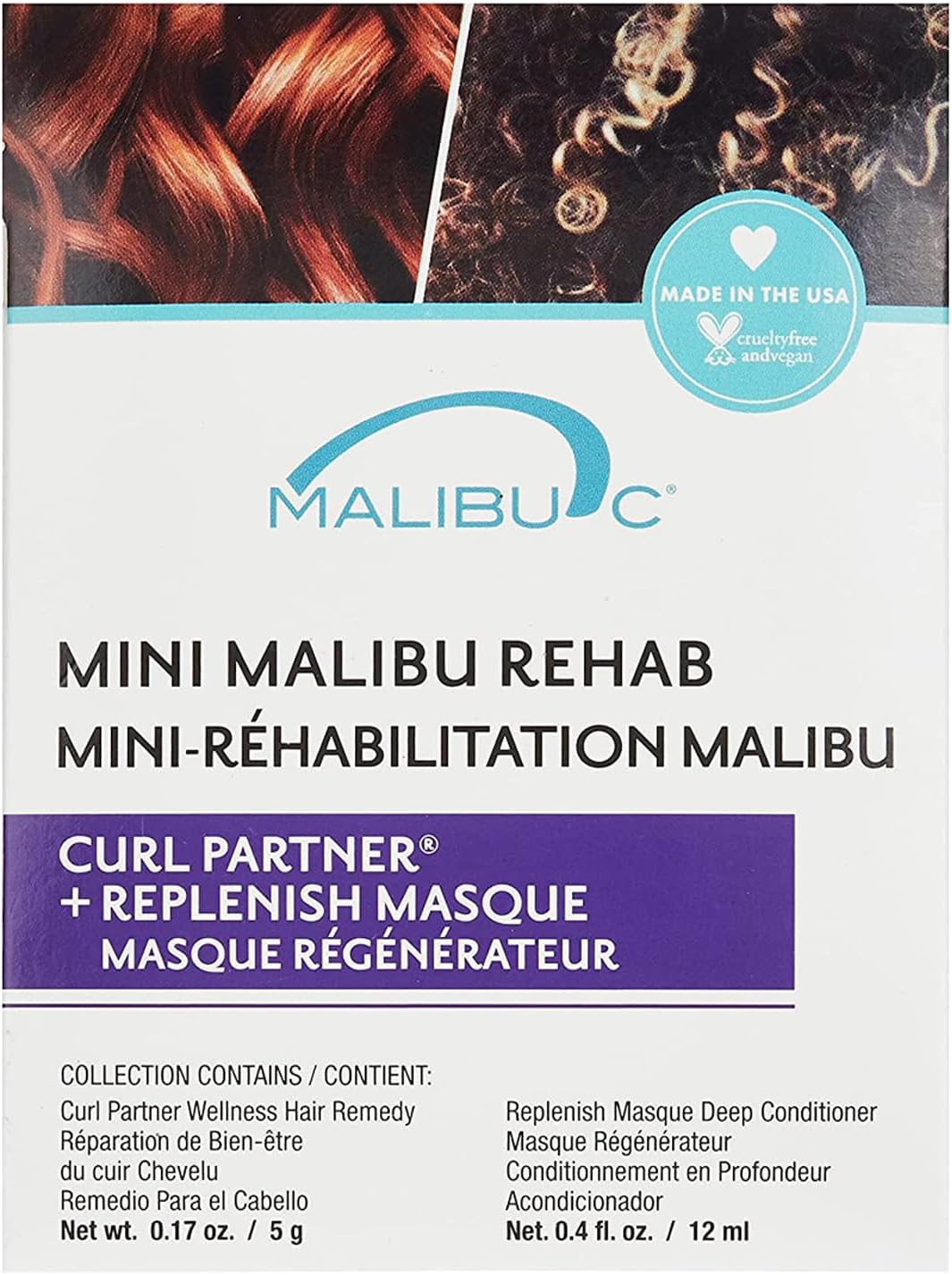 Malibu C - Curl Partner Mini Rehab 2pc