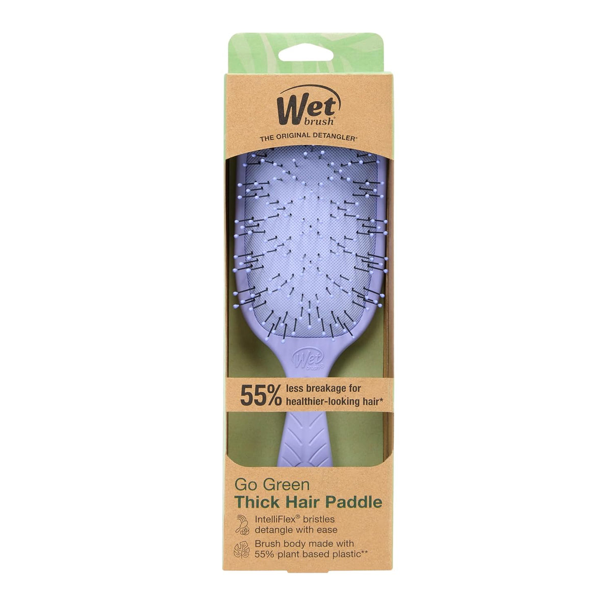 Wet Brush - Go Green Thick Paddle Purple