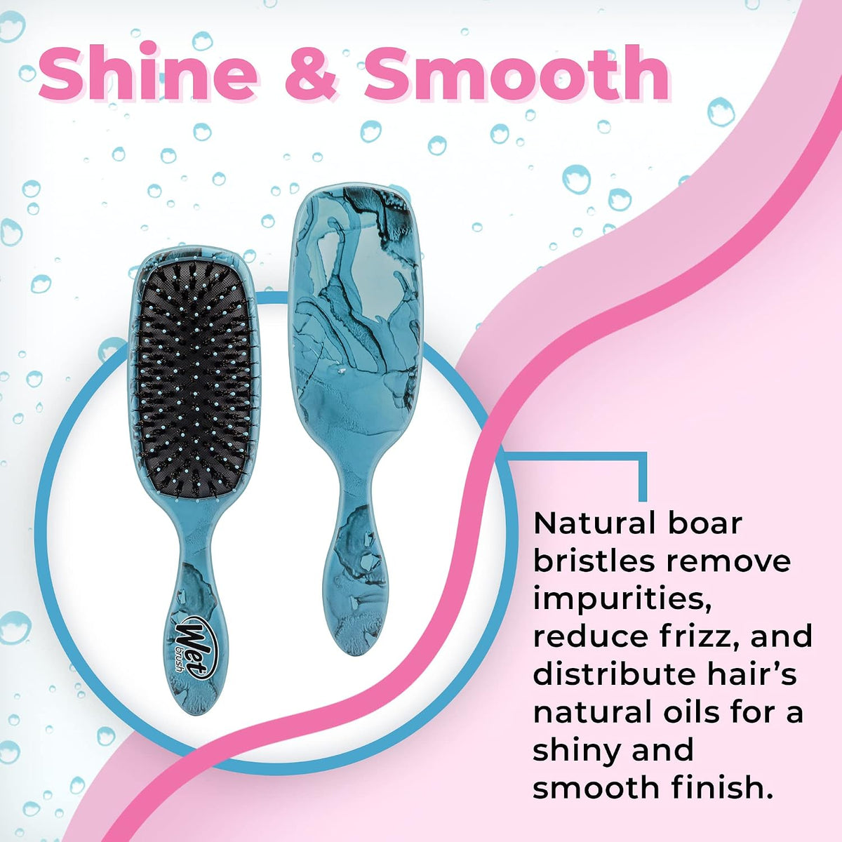 Wet Brush - Original Shine Enhancer Detangler Terrain Textures Arctic Blue