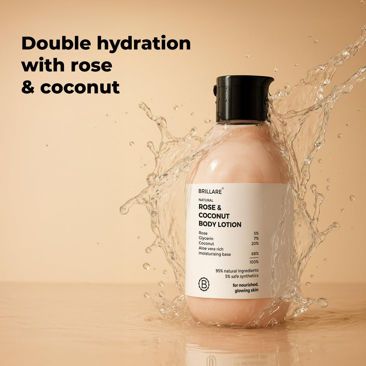 Brillare - Rose & Coconut Body Lotion 200ml - Nexus hair