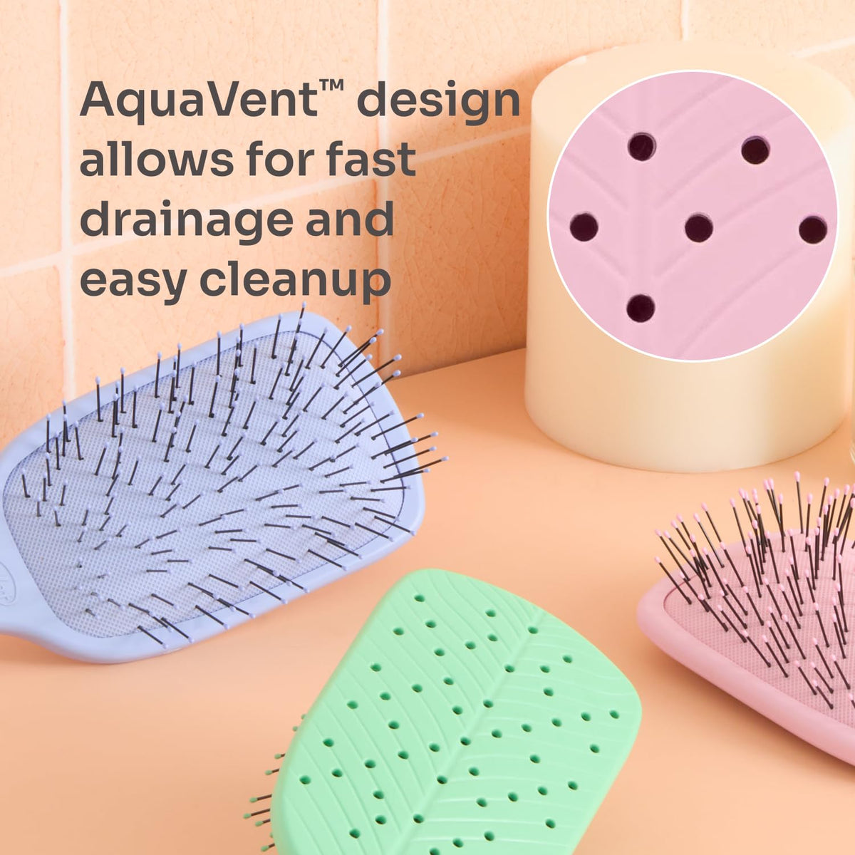Wet Brush - Go Green Thick Paddle Pink