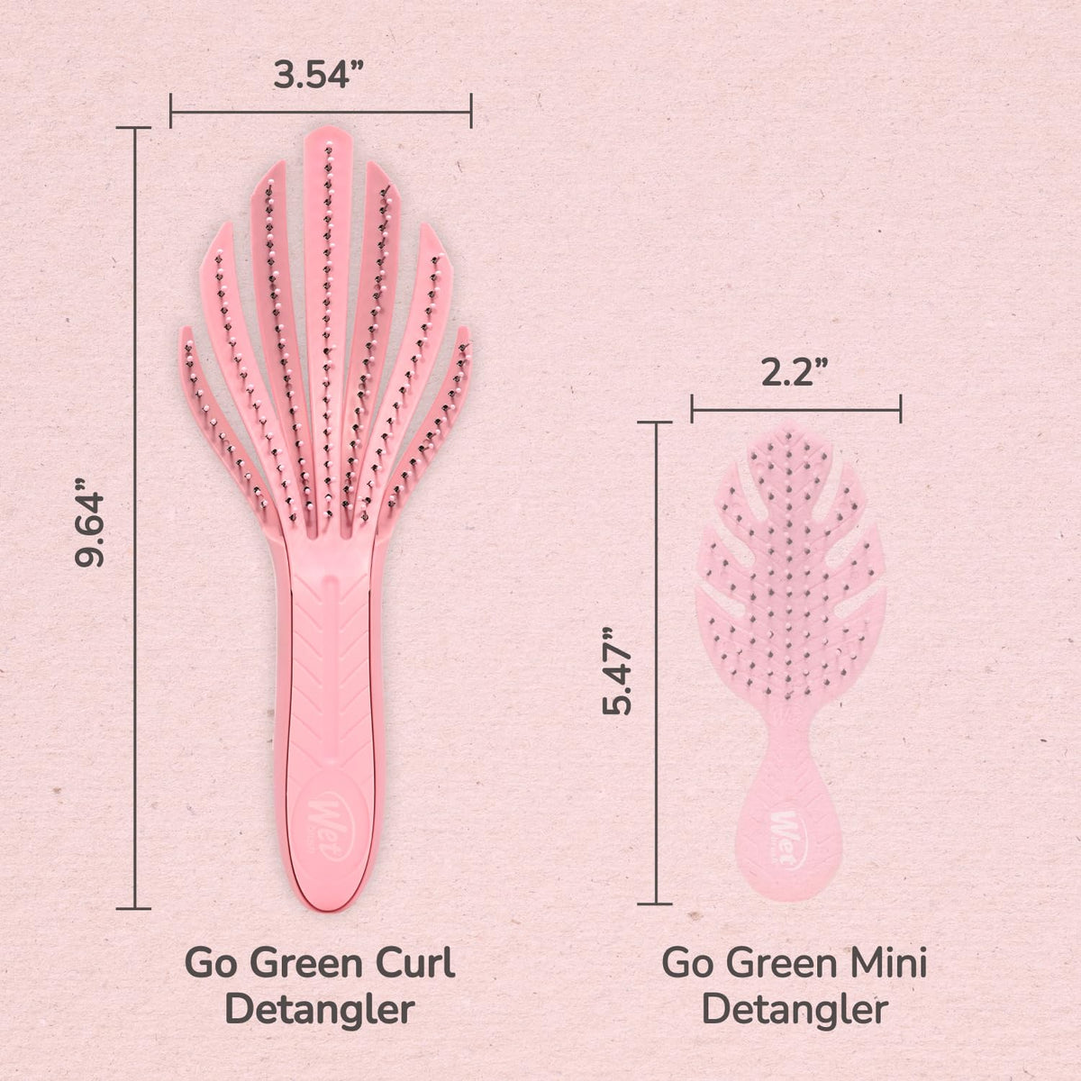 Wet Brush - Go Green Curl Detangler Pink