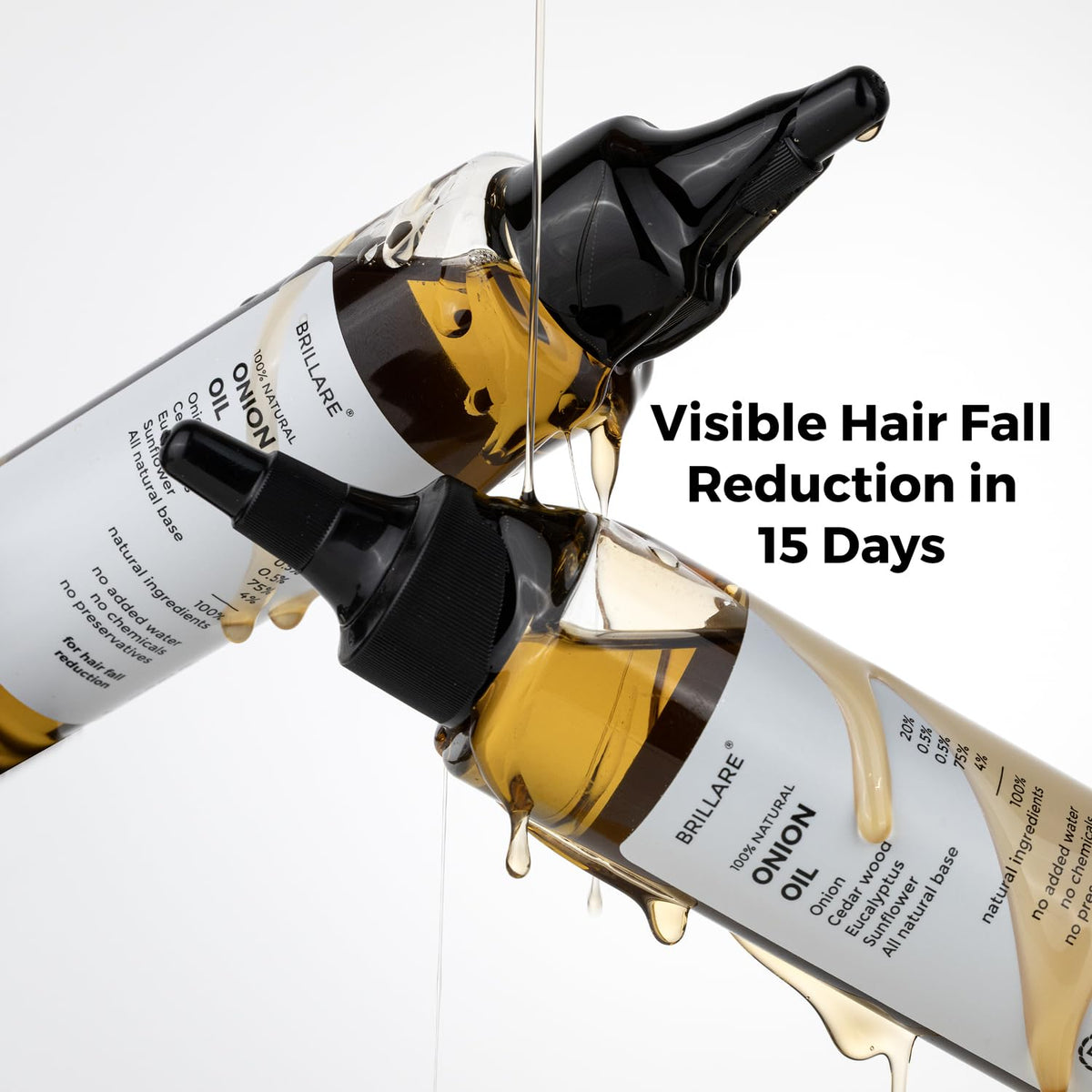 Brillare - Onion Hair Oil For Hair Fall Reduction 100ml - Nexus hair