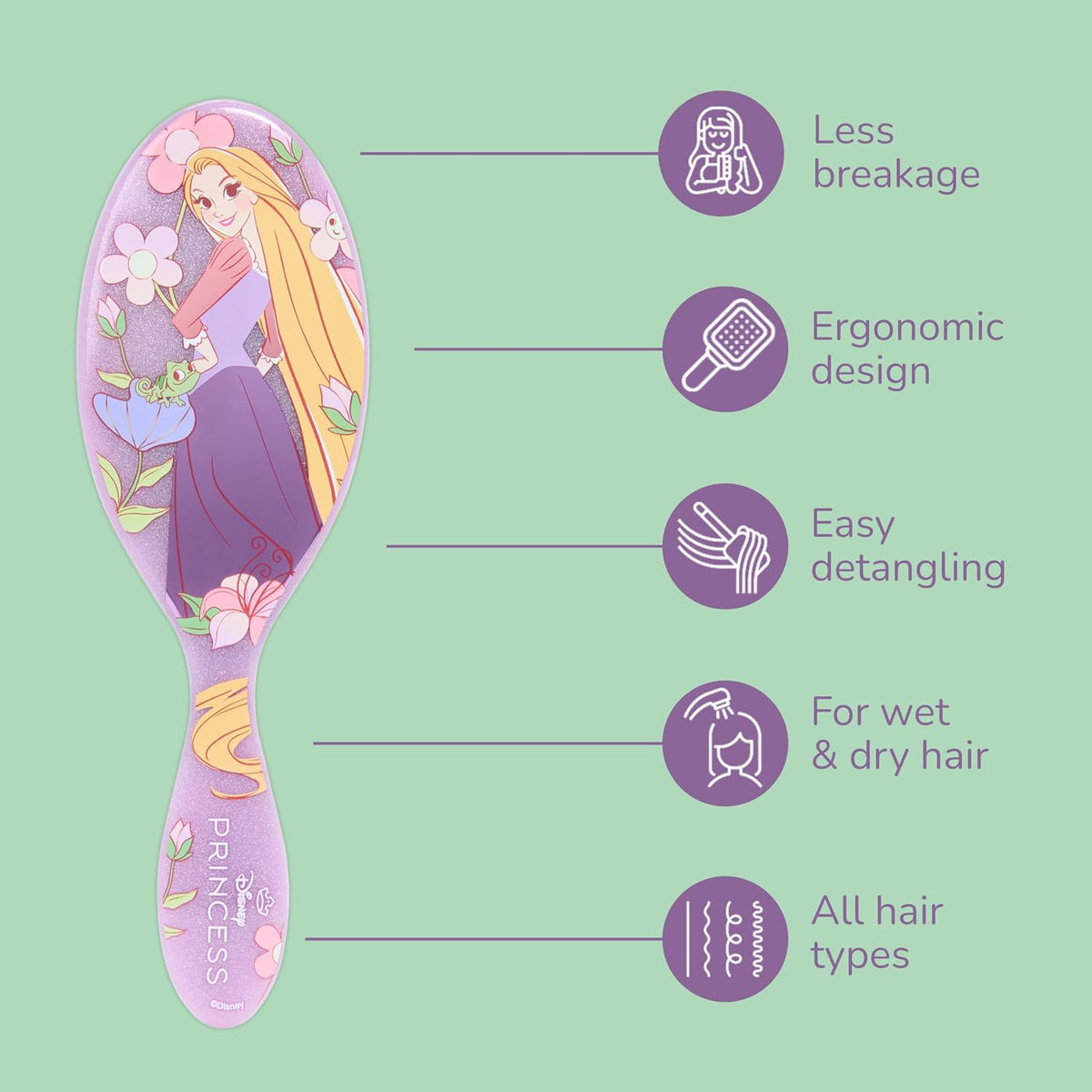 Wet Brush - Dreamy Princess Detangler Rapunzel