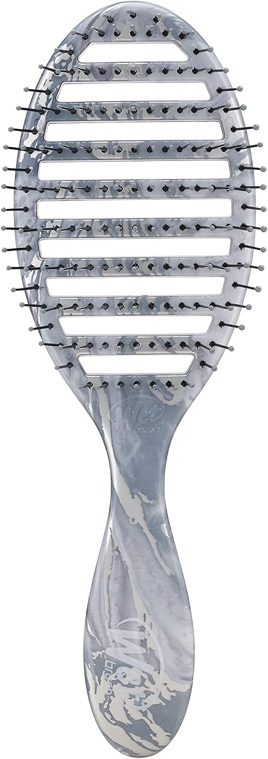 Wet Brush - Speed Dry Detangler Mettalic Marble Silver