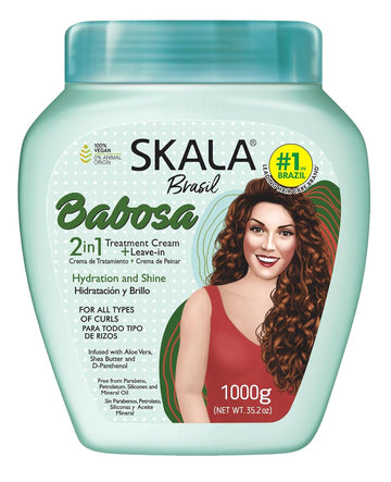 Skala Brasil - Babosa Aloe Vera Hair Treatment Conditioning For All Type of Curls 1000g