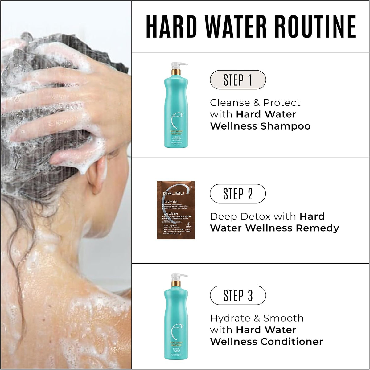 Malibu C - Hard Water Shampoo 1000ml