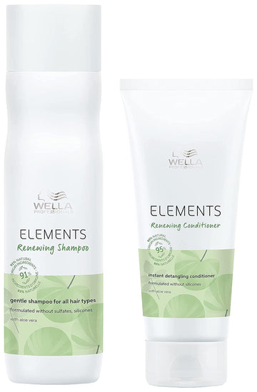 Wella Professionals - Premium Care Elements Lightweight Renewing Shampoo 250ml & Conditioner 200mlDuo Bundle
