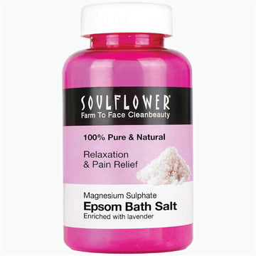 SoulFlower - Epsom Bath Salt with Lavender Essential Oil