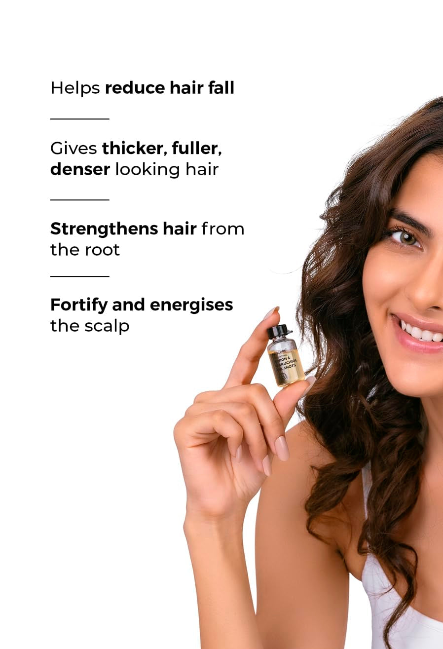 Brillare - Onion & Bakuchiol Oil Shots For Hair Fall Reduction 6ml X 8 - Nexus hair
