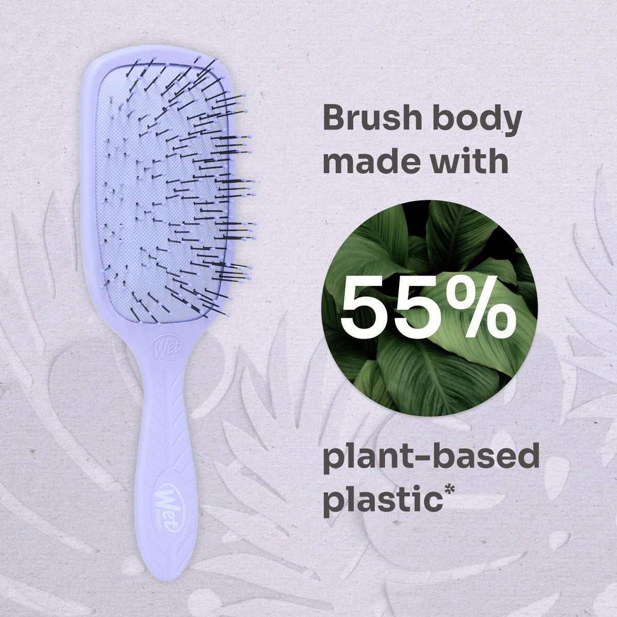 Wet Brush - Go Green Thick Paddle Purple