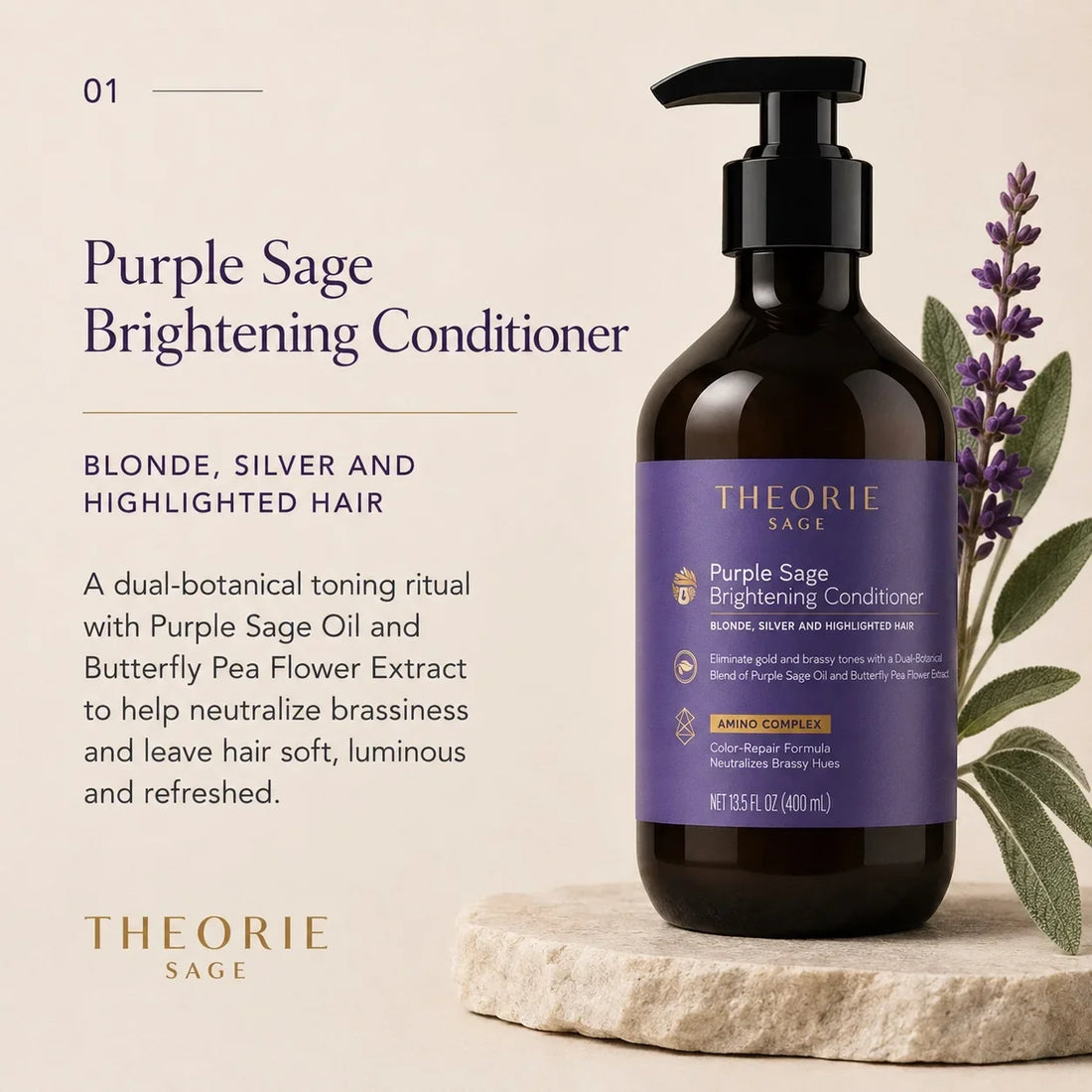Theorie - Purple Sage Blonde Conditioner 800ml