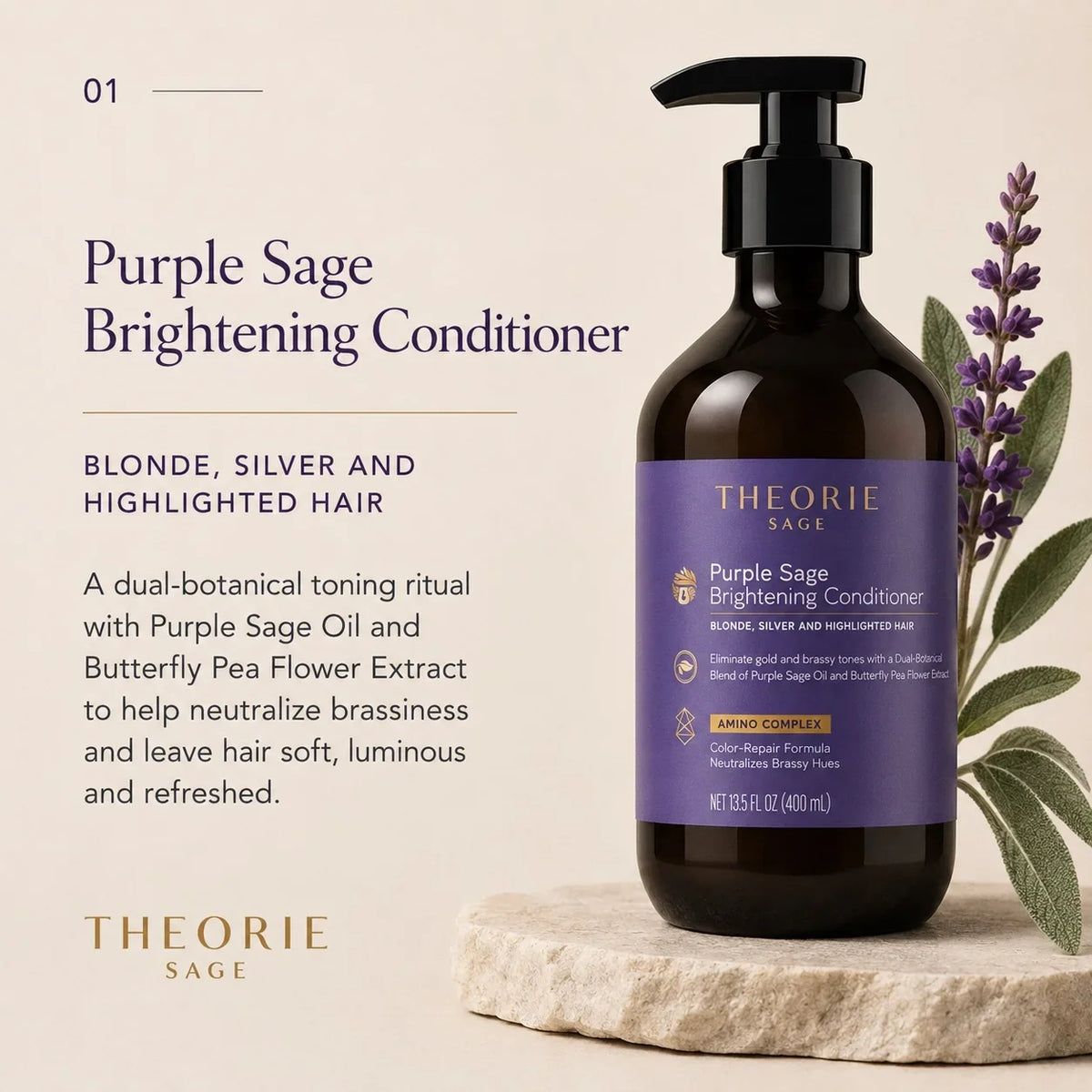 Theorie - Purple Sage Blonde Conditioner 400ml