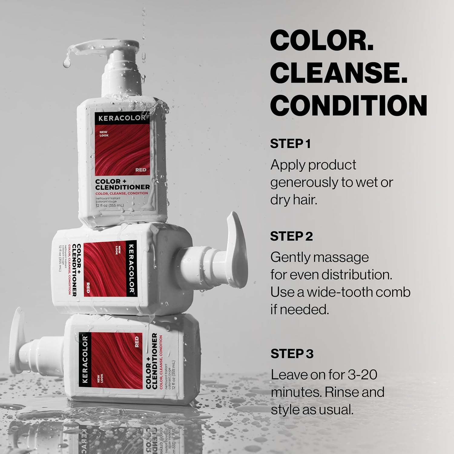Keracolor - Color + Clenditioner Red 355ml