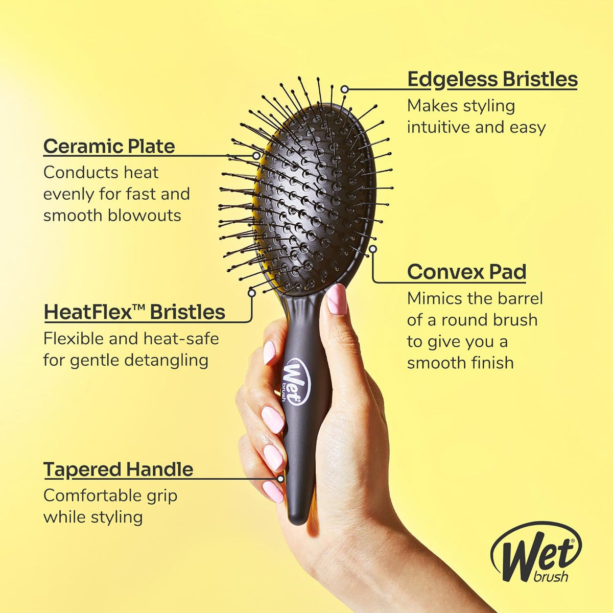 Wet Brush - Easy Blow Out Brush Black