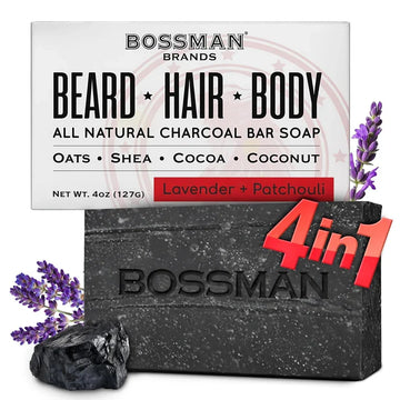 Bossman - Beard, Hair and Body Bar Soap Lavender and Patchouli