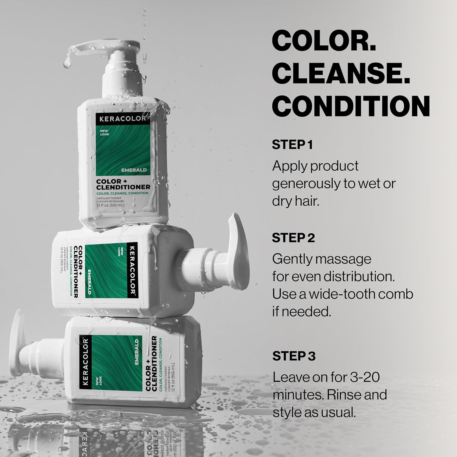 Keracolor - Color + Clenditioner Emerald 355ml