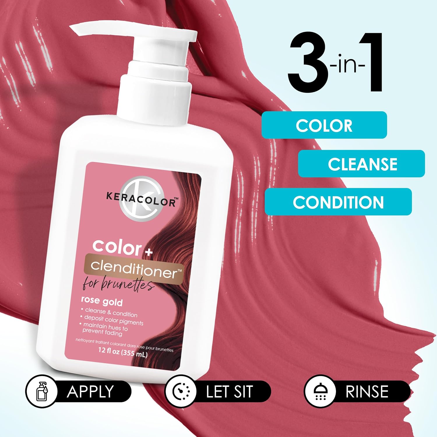Keracolor - Color + Clenditioner Brunette Rose Gold 355ml