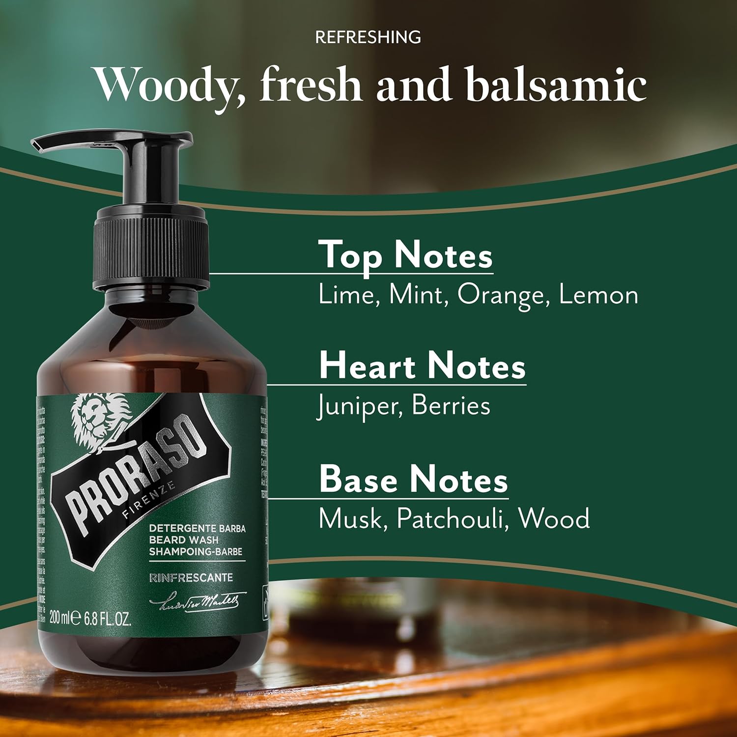 Proraso - Refreshing Beard Shampoo Green 200ml
