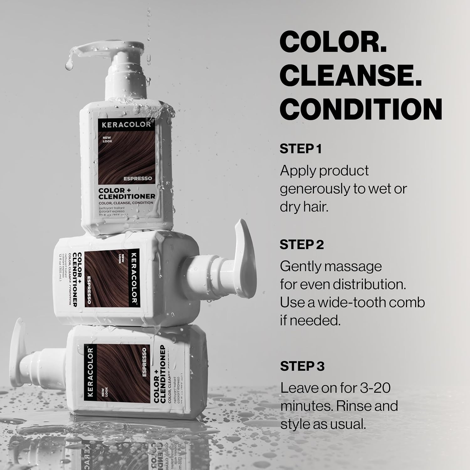 Keracolor - Color + Clenditioner Espresso 355ml