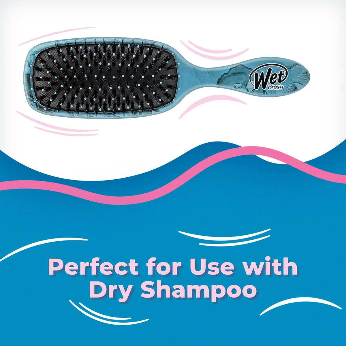 Wet Brush - Original Shine Enhancer Detangler Terrain Textures Arctic Blue