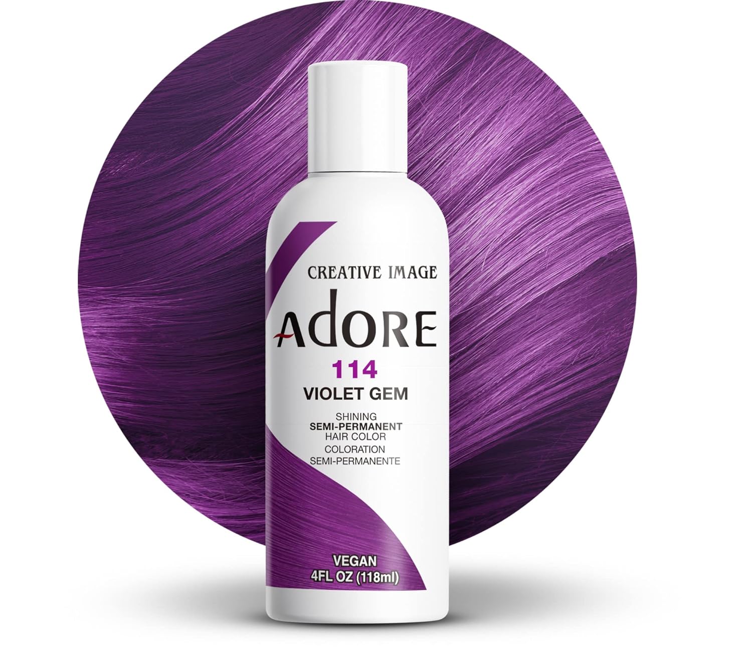 Adore - Semi Permanent Hair Color Shade #114 Violet Gem