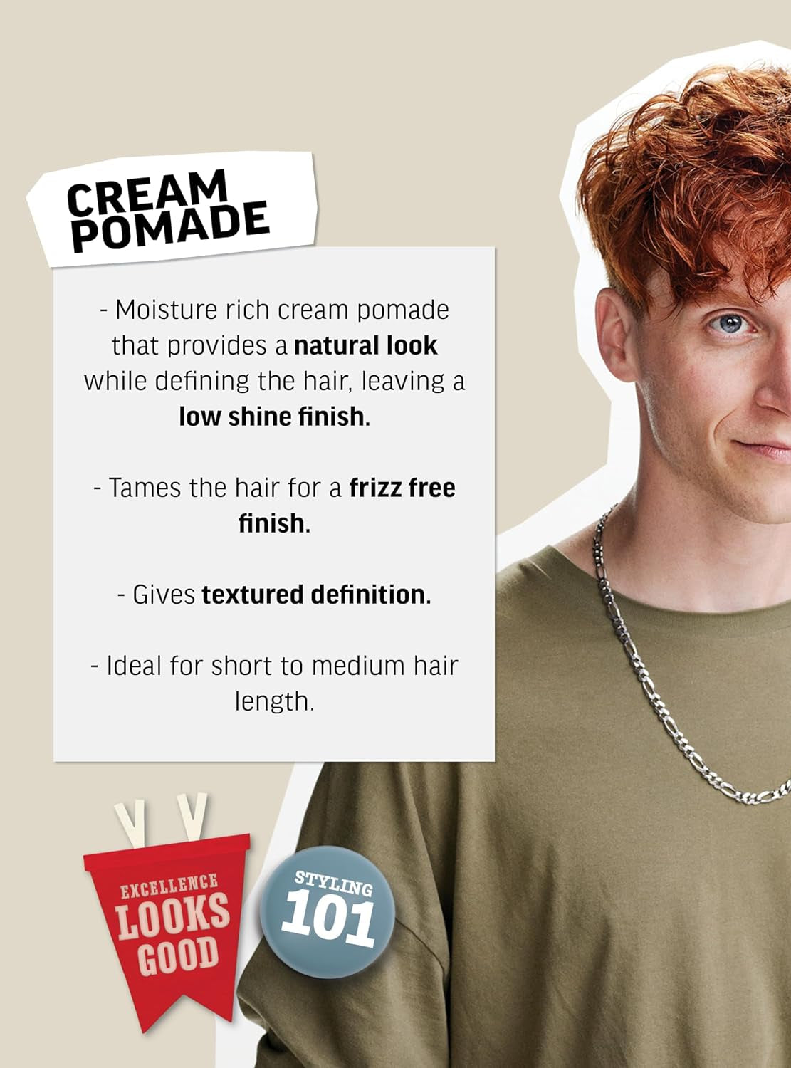 American Crew - Cream Pomade Light Medium Hold 85g