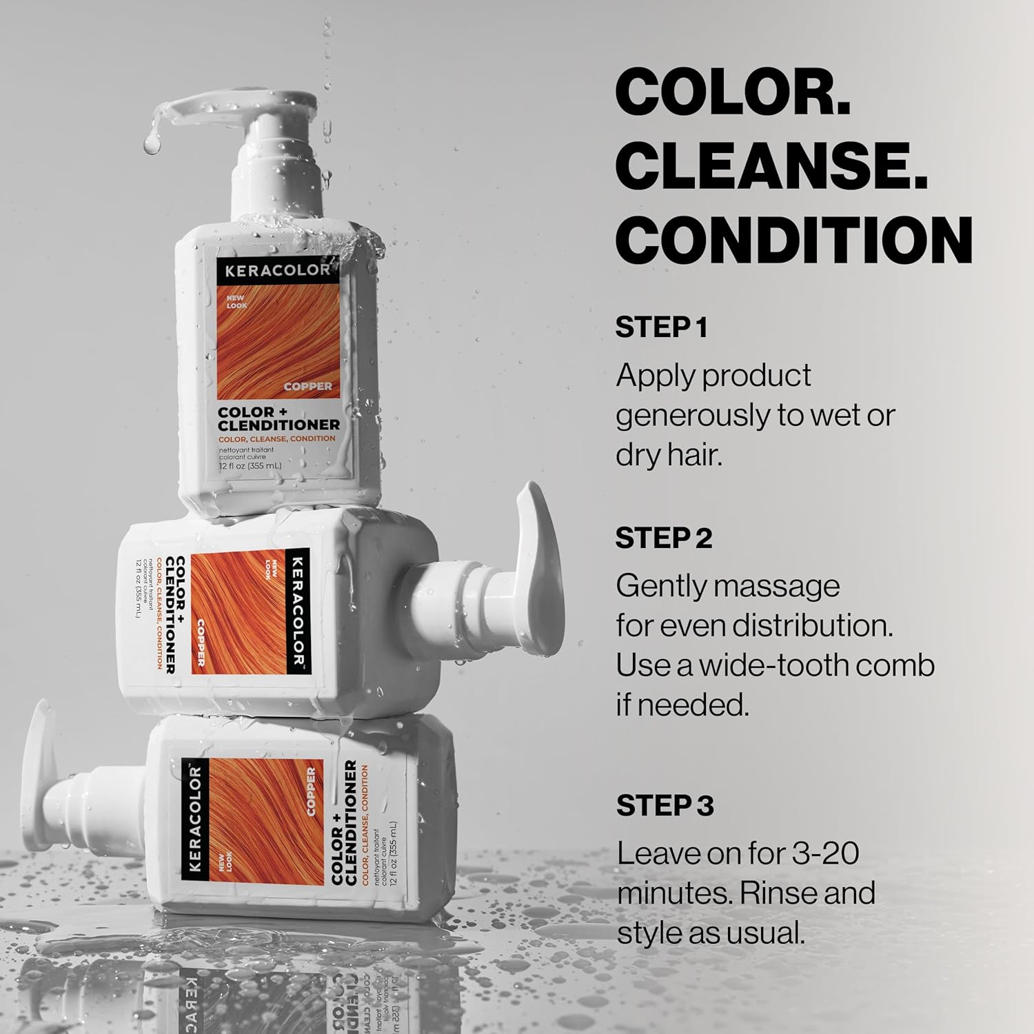 Keracolor - Color + Clenditioner Copper 355ml