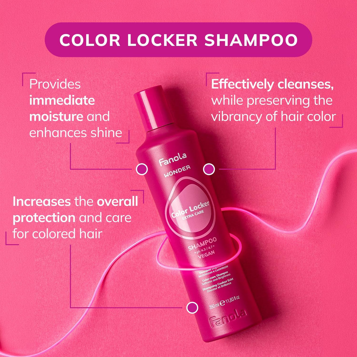 Fanola - Wonder Extra Care Color Locker Shampoo 350ml
