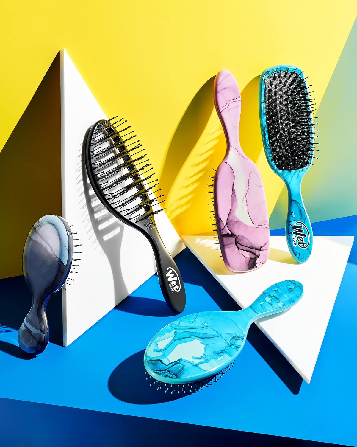 Wet Brush - Original Shine Enhancer Detangler Terrain Textures Arctic Blue