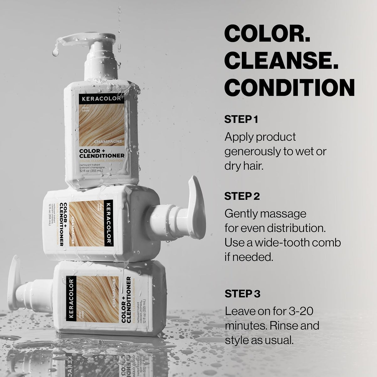 Keracolor - Color + Clenditioner Honey 355ml - Nexus hair