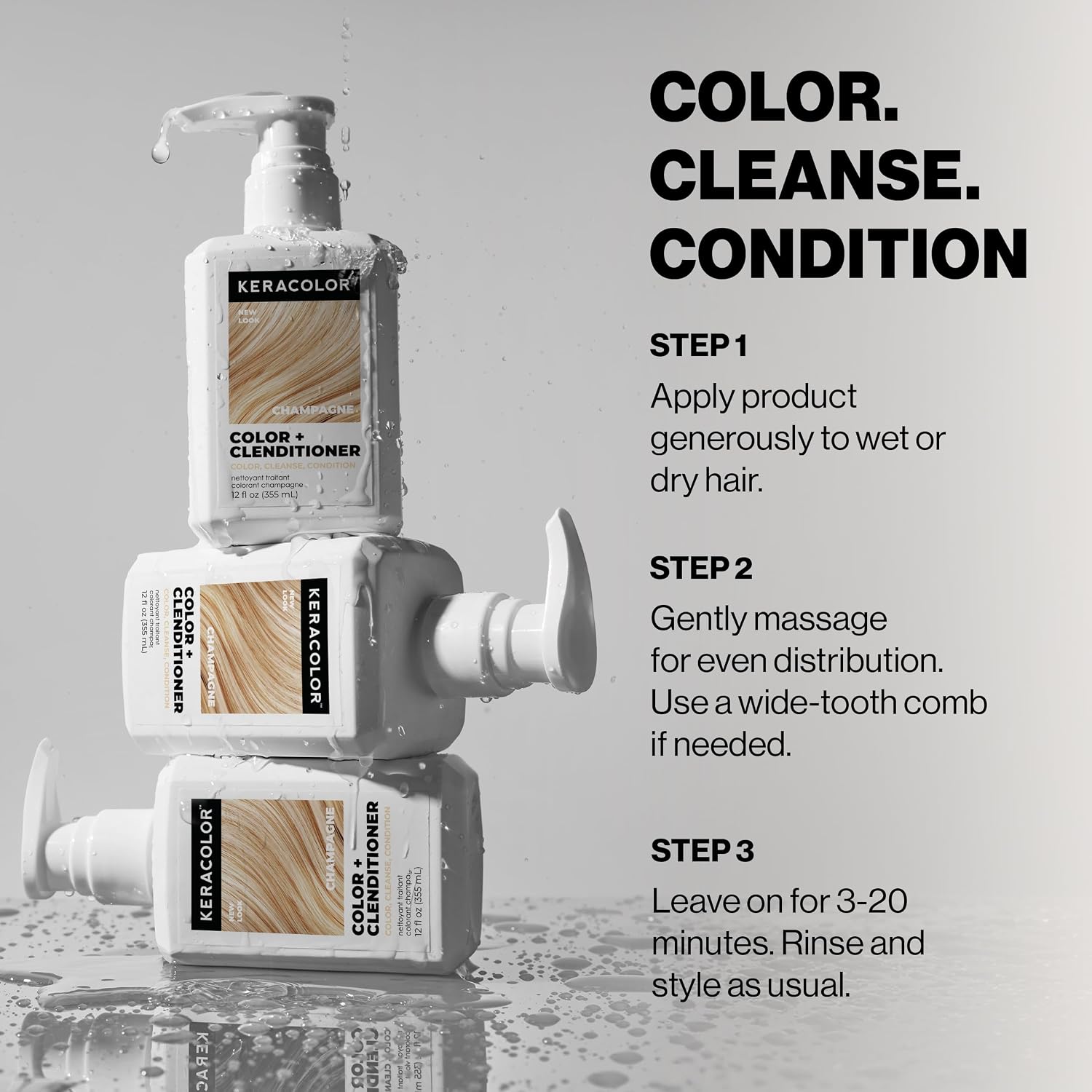 Keracolor - Color + Clenditioner Honey 355ml