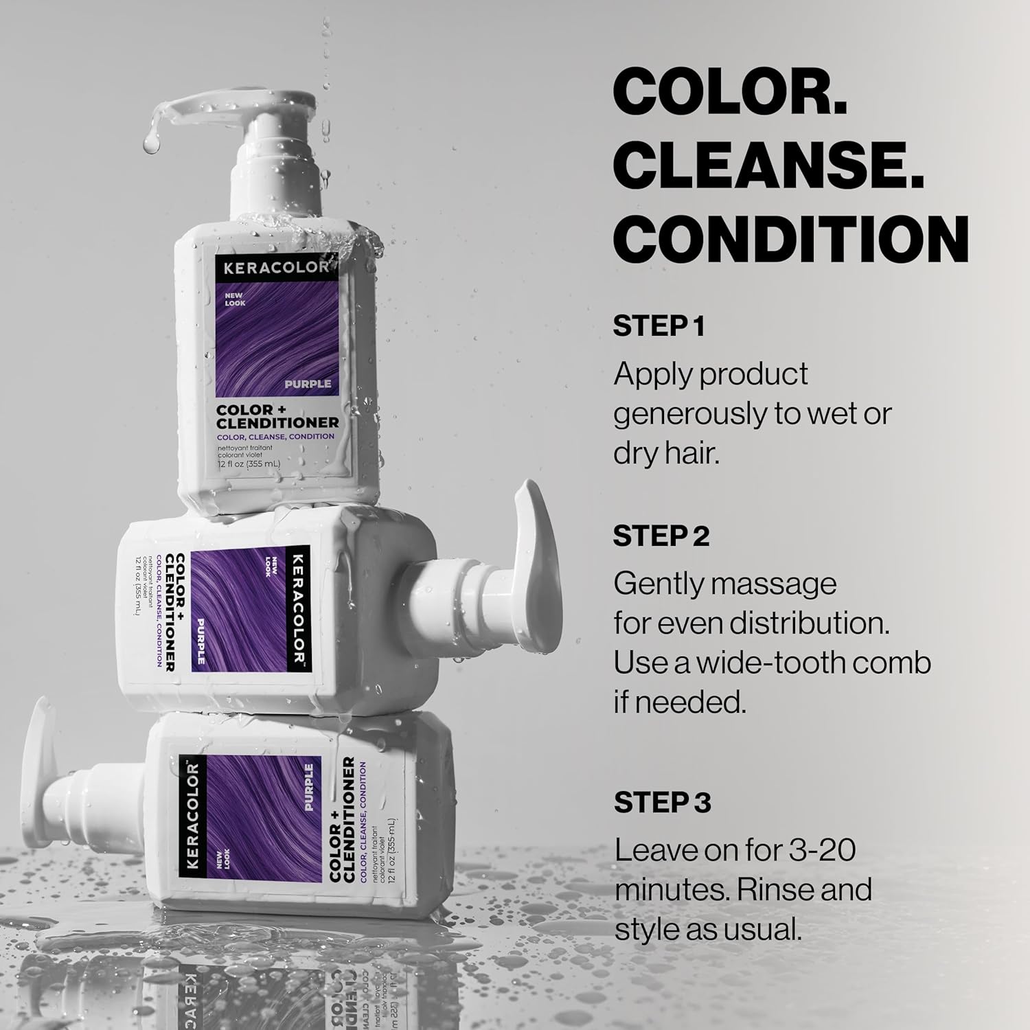 Keracolor - Color + Clenditioner Purple 355ml