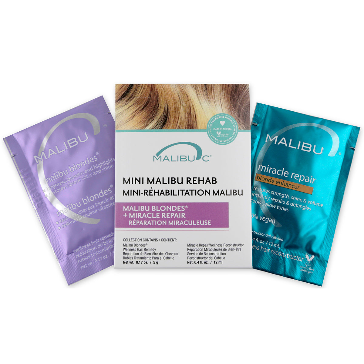 Malibu C - Blondes Mini Rehab 2pc
