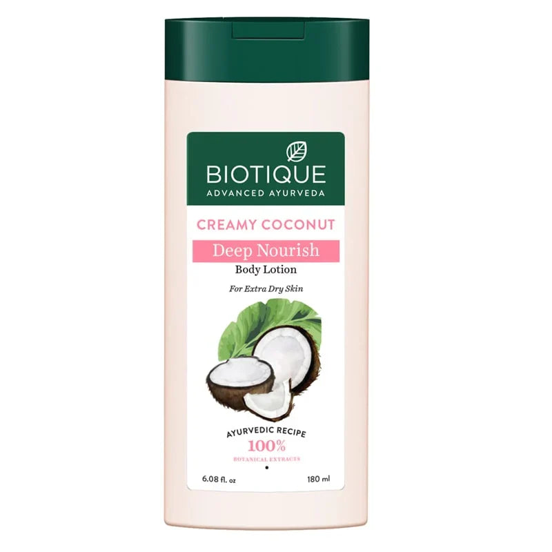 Biotique Unisex Bio Creamy Coconut Ultra Rich Body Lotion 180ml