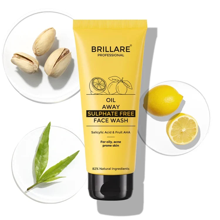 Brillare - Oil Away Face Wash For Oily, Acne Prone Skin 100ml - Nexus hair