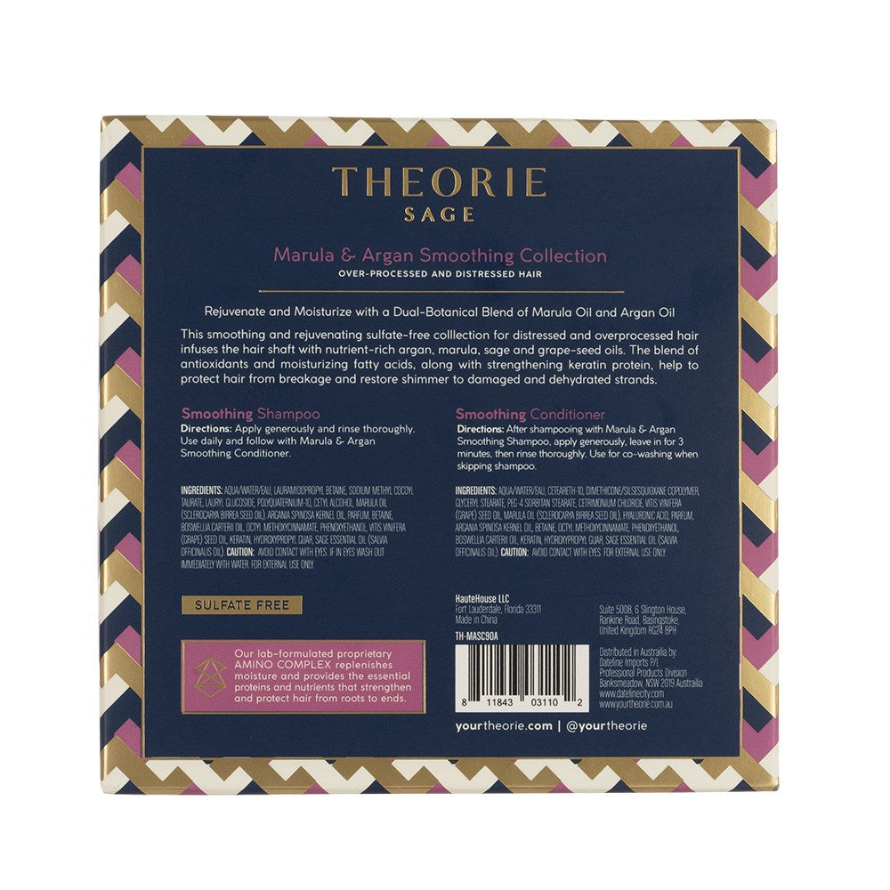 Theorie - Marula & Argan Smoothing Shampoo + Conditioner Set 90ml