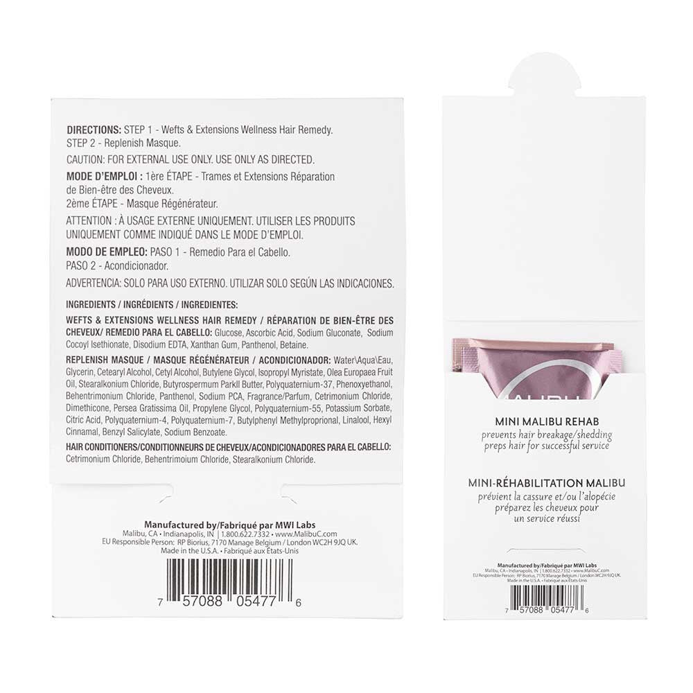 Malibu C - Weft + Extn Mini Rehab 2pc