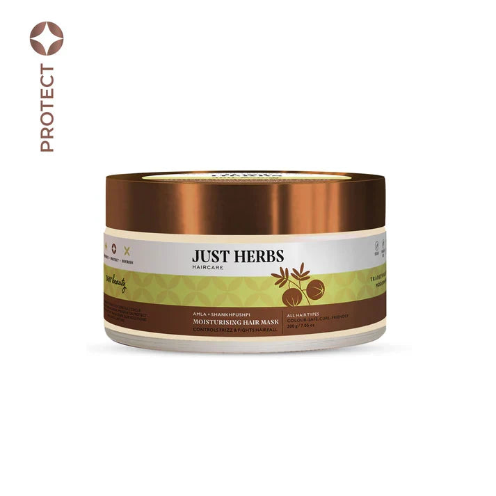 Just Herbs - Amla & Shankhpushpi Moisturising Hair Mask 200g - Nexus hair