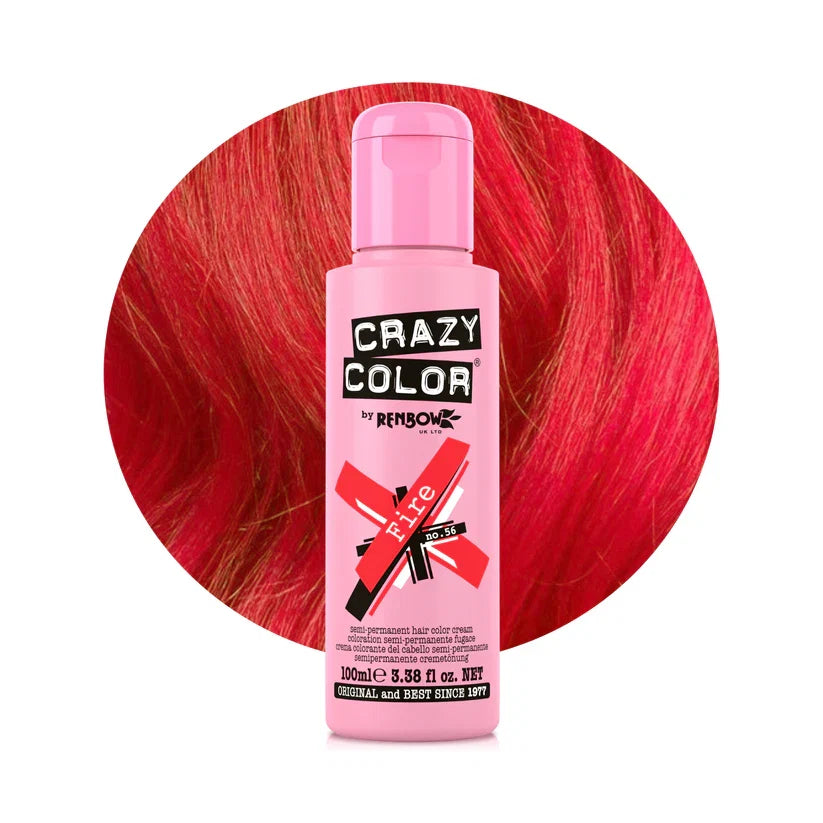 Crazy Color - Semi-Permanent Hair Color Fire 100ml