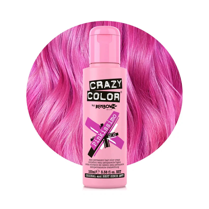 Crazy Color - Semi-Permanent Hair Color Pinkissimo 100ml