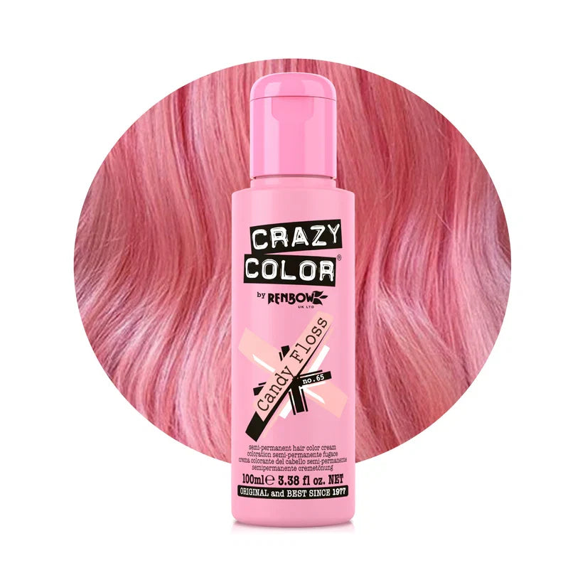 Crazy Color - Semi-Permanent Hair Color Candy Floss 100ml