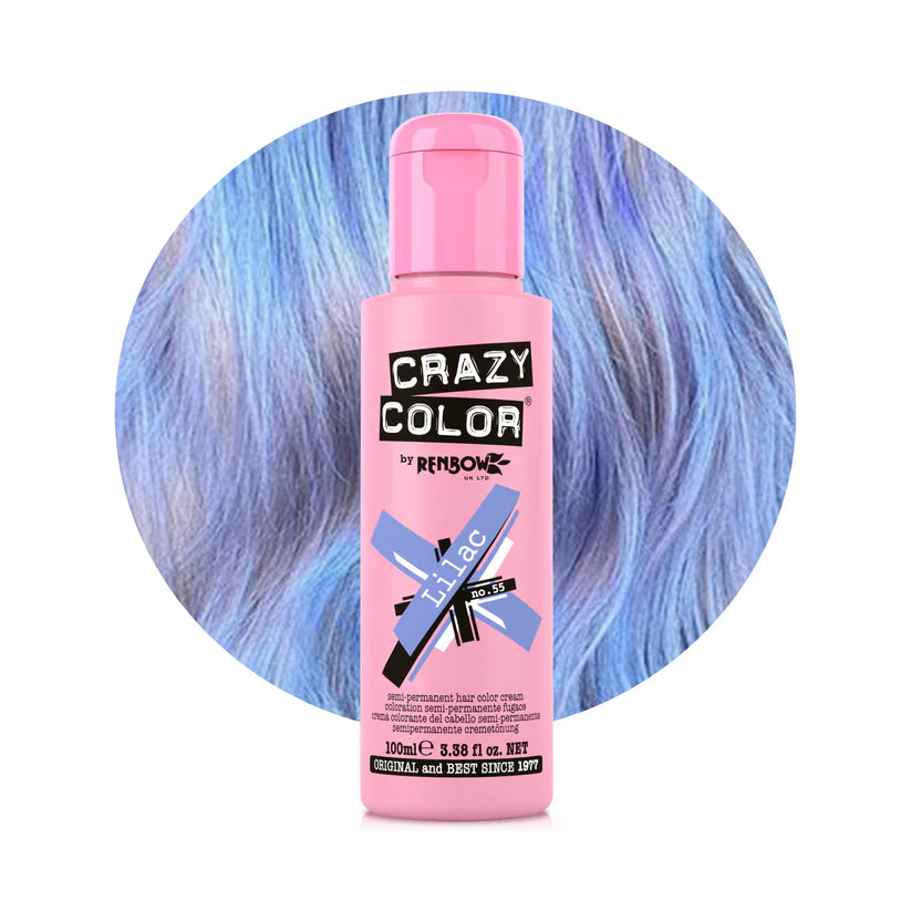 Crazy Color - Semi-Permanent Hair Color Lilac 100ml