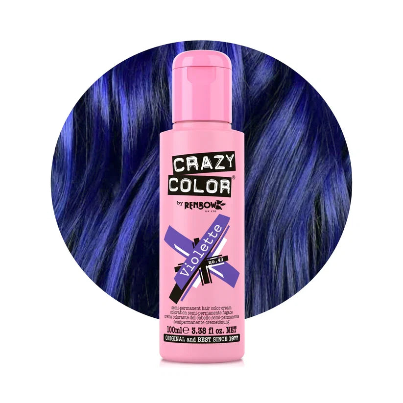 Crazy Color - Semi-Permanent Hair Color Violette 100ml
