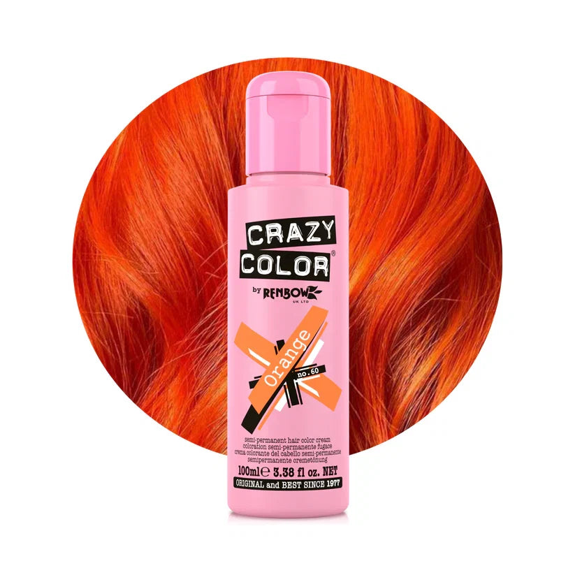 Crazy Color - Semi-Permanent Hair Color Orange 100ml