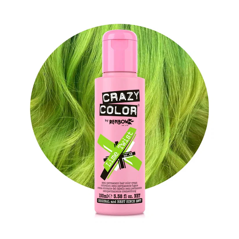 Crazy Color - Semi-Permanent Hair Color Lime Twist 100ml
