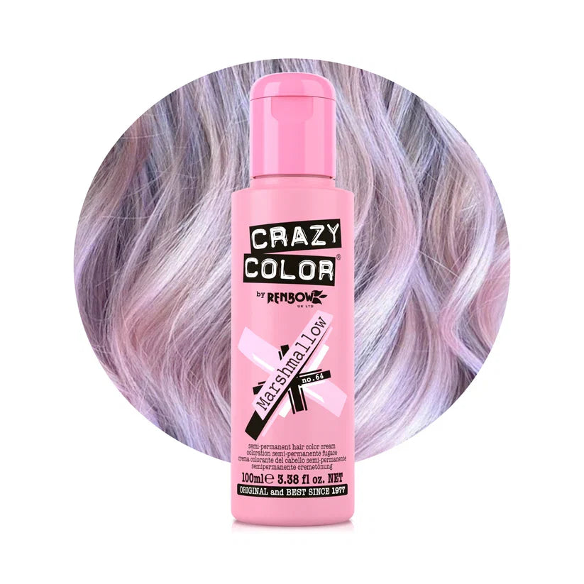 Crazy Color - Semi-Permanent Hair Color Marshmallow 100ml