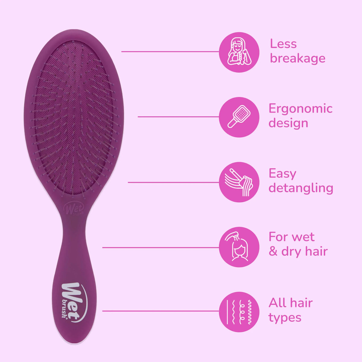 Wet Brush - Frost Detangler Purple