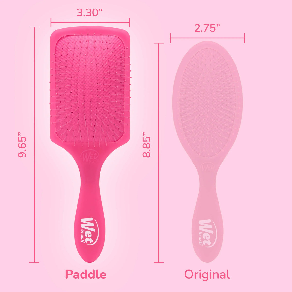 Wet Brush - Paddle Detangler Frost Pink