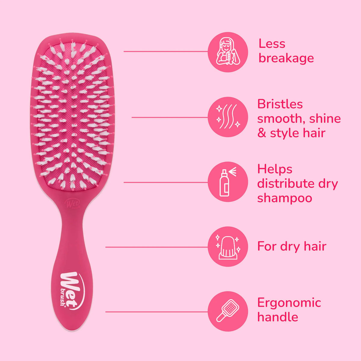 Wet Brush - Original Smooth Styler Detangler Frost Pink